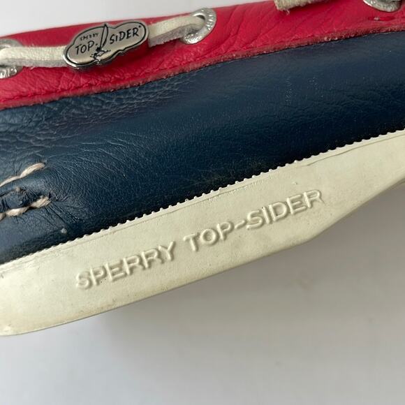 Sperry Top Sider 4th of July Leather Boat Shoes Size 7 - Picture 12 of 12
